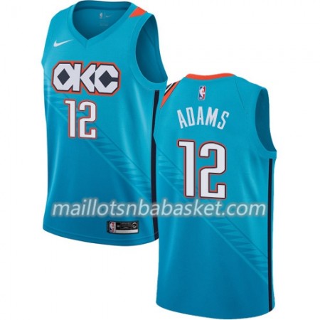 Maillot Homme Oklahoma City Thunder Steven Adams 12 2018-19 Nike City Edition Bleu Swingman